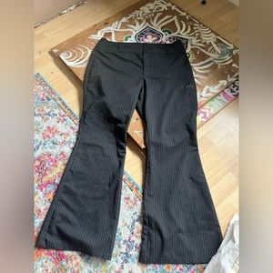 black and white striped pantsuits